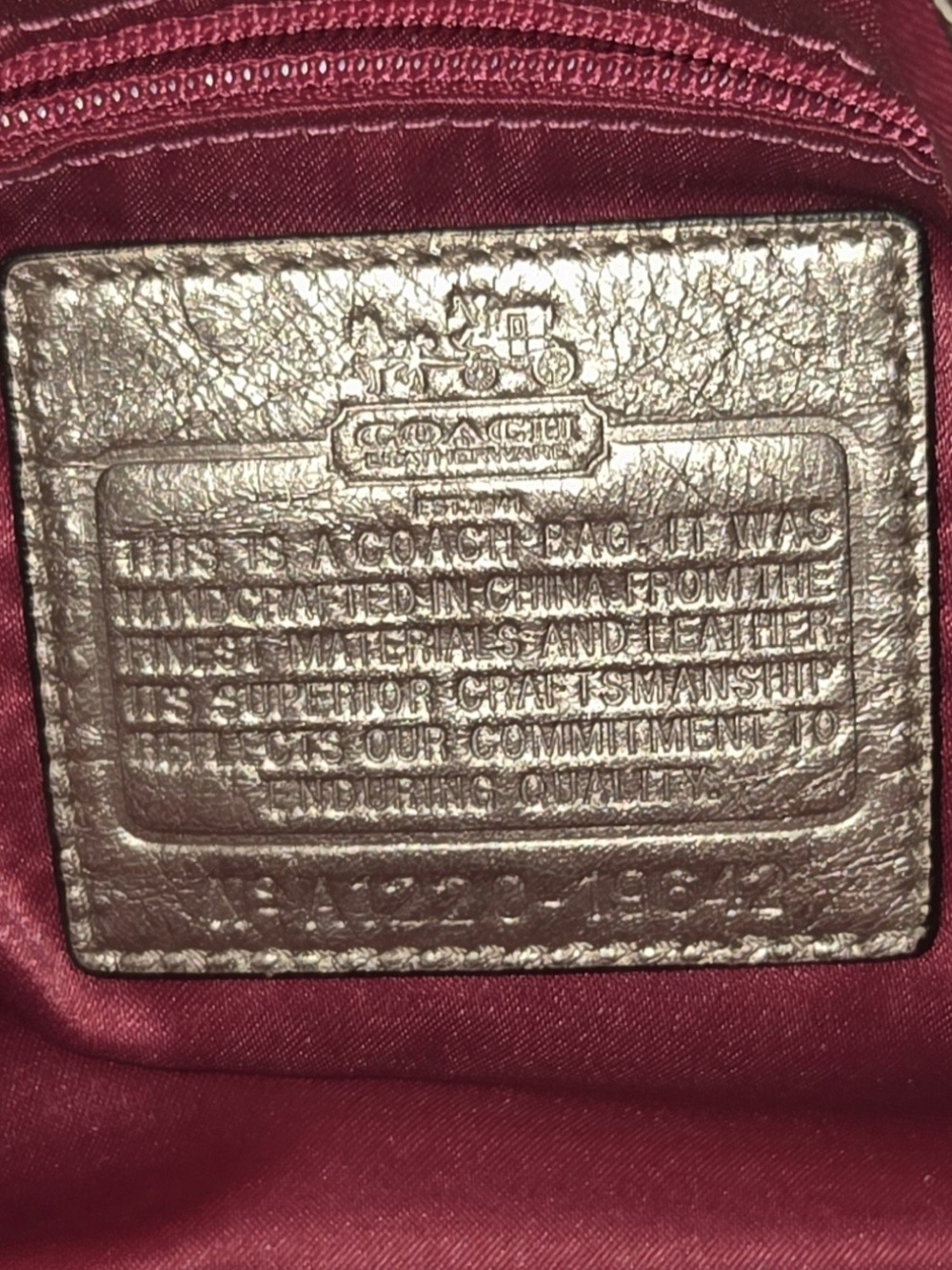 Rare 2012 Coach Madison Maggie Pink Floral Snake Embossed Hobo Bag 19642 - Picture 2 of 11